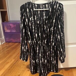 Muse Monochrome Striped Dress